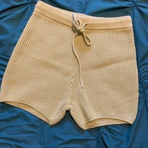 Green Reformation Knit Shorts